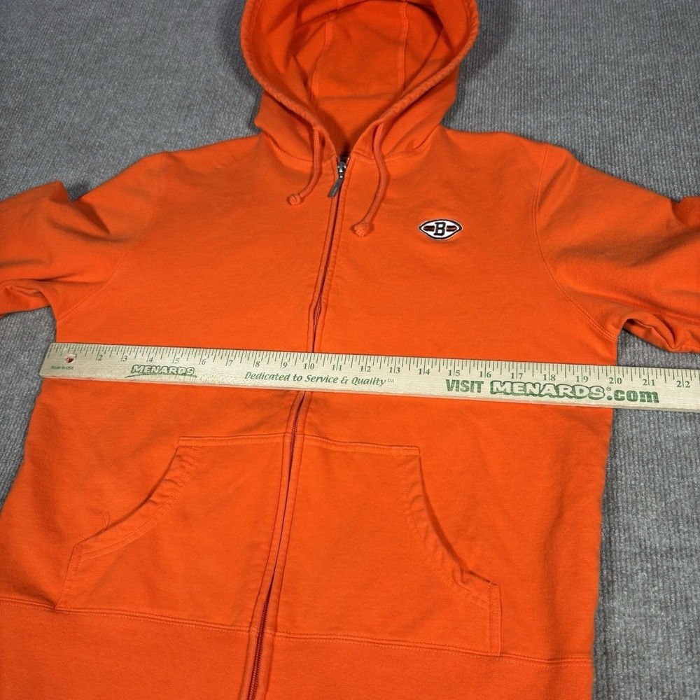 Cleveland Browns Hoodie Sweatshirt Womens L Full Zip Orange Embroidered Reebok - Picture 6 of 7